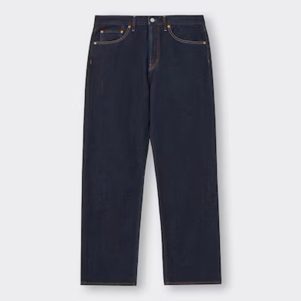 GU Men's Straight Leg Jeans 69 Navy Size 31 x 30